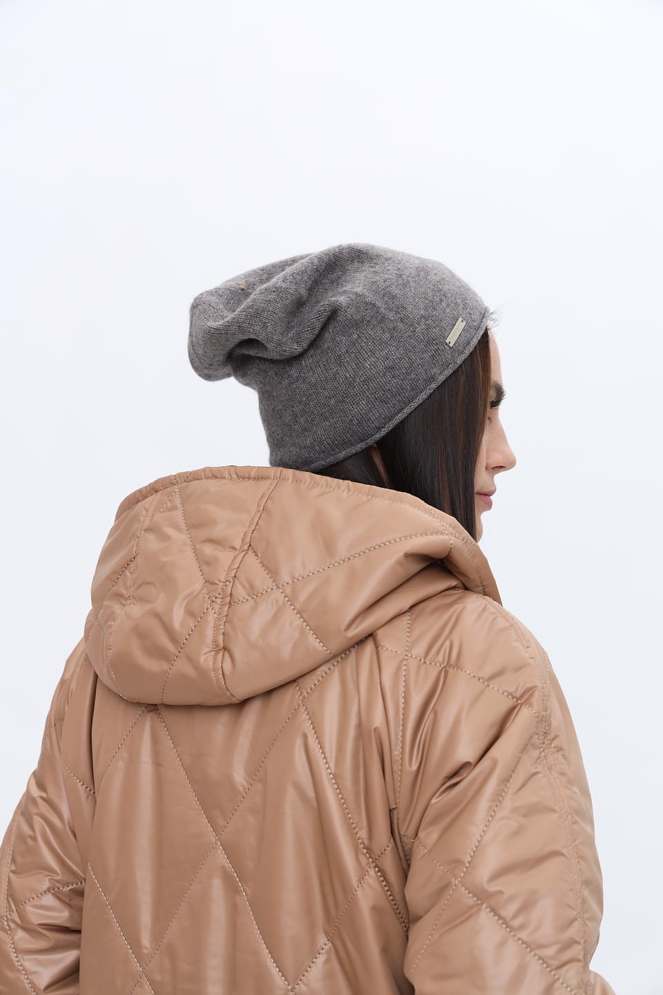 Шапка Seeberger кашемир серая