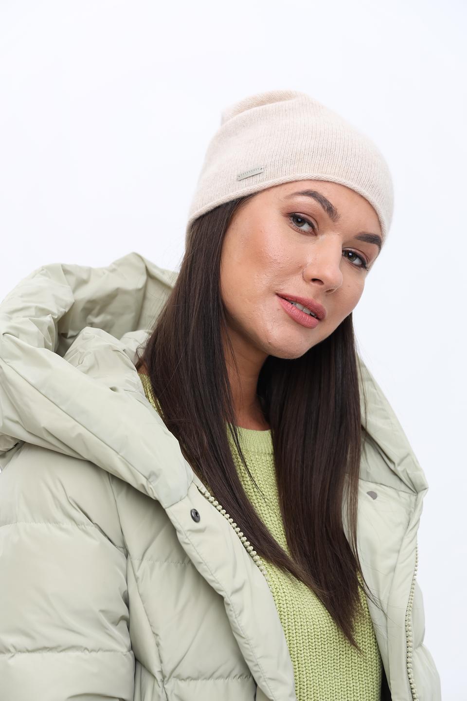 Шапка Seeberger кашемир бежевая