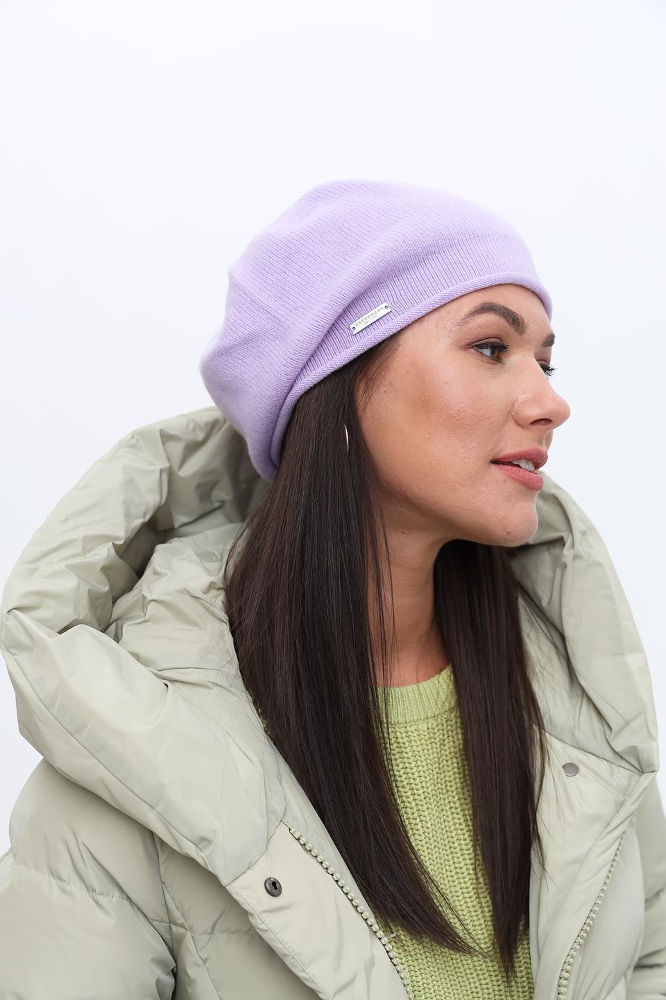 Шапка Seeberger кашемир лавандовый