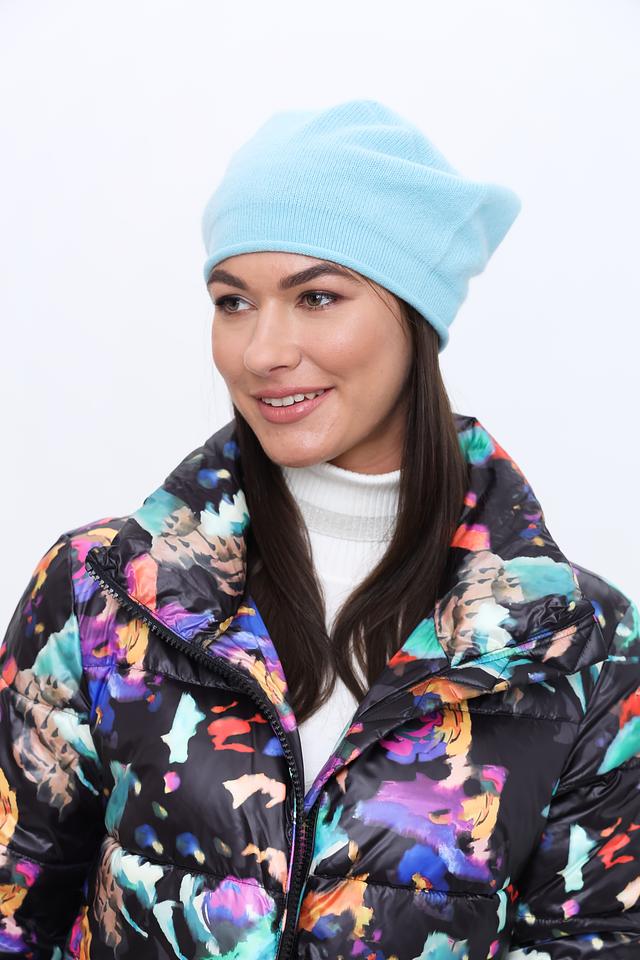 Шапка Seeberger кашемир голубой