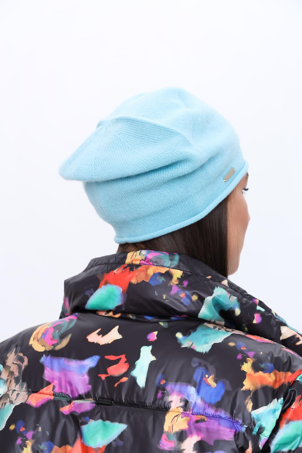 Шапка Seeberger кашемир голубой