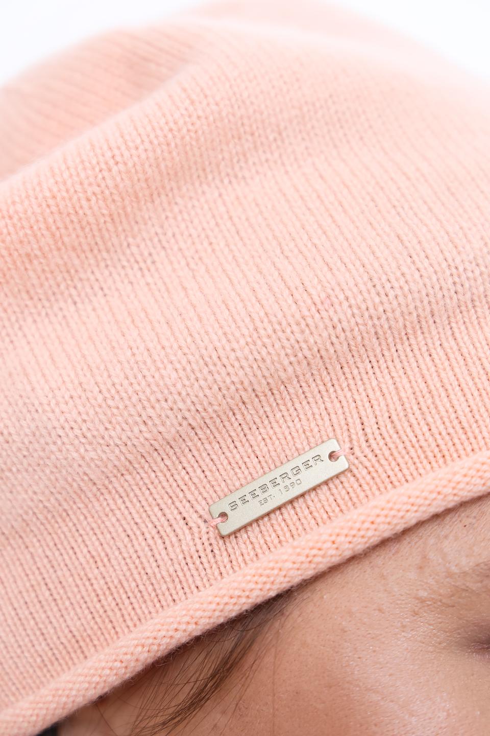 Шапка Seeberger кашемир розовая