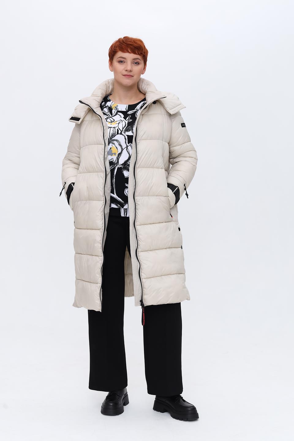 Пальто Frieda and Freddies стеганое бежевое