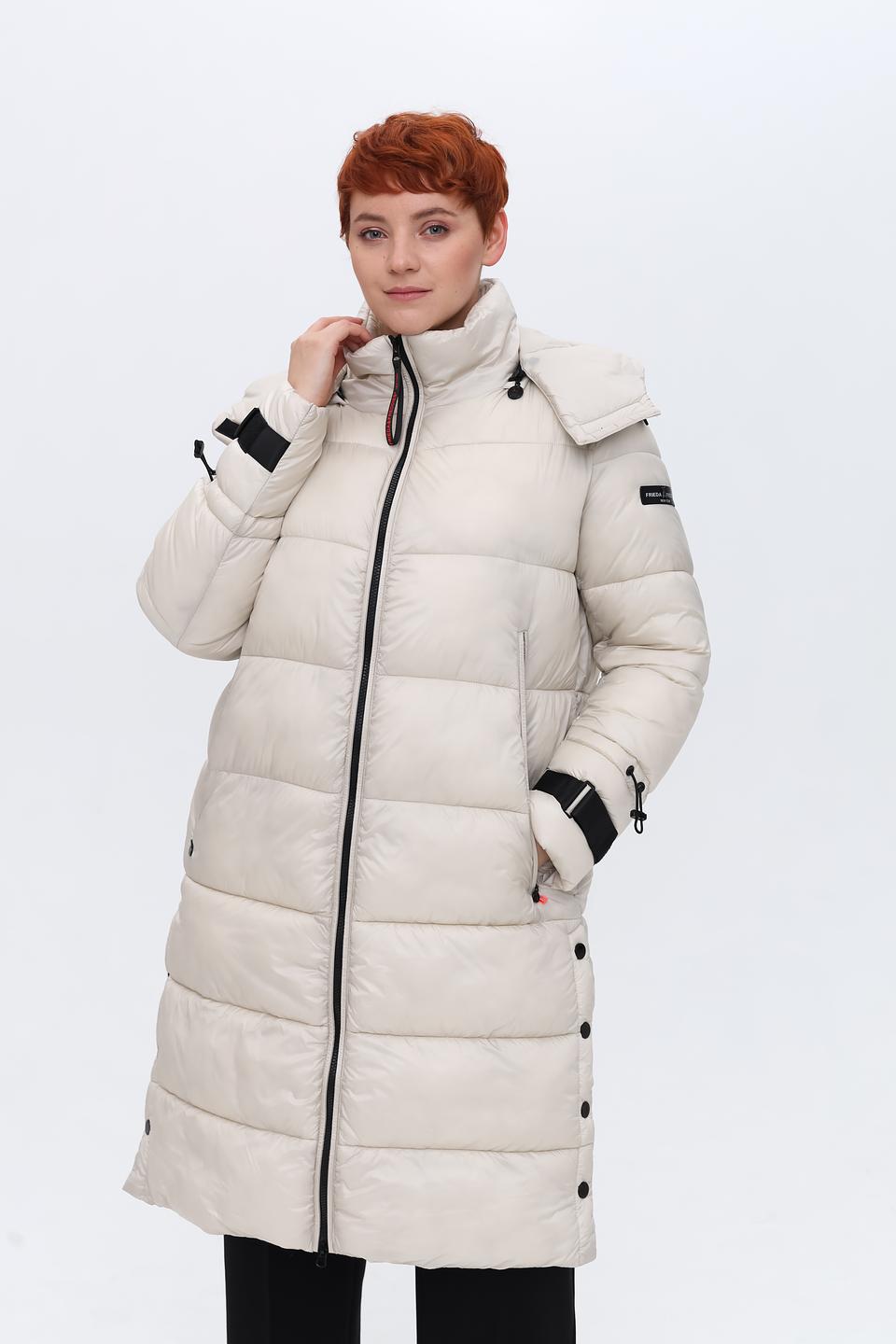 Пальто Frieda and Freddies стеганое бежевое