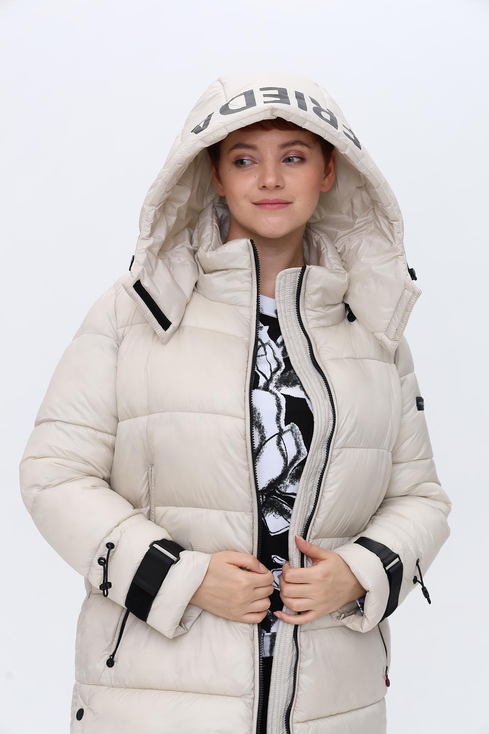 Пальто Frieda and Freddies стеганое бежевое