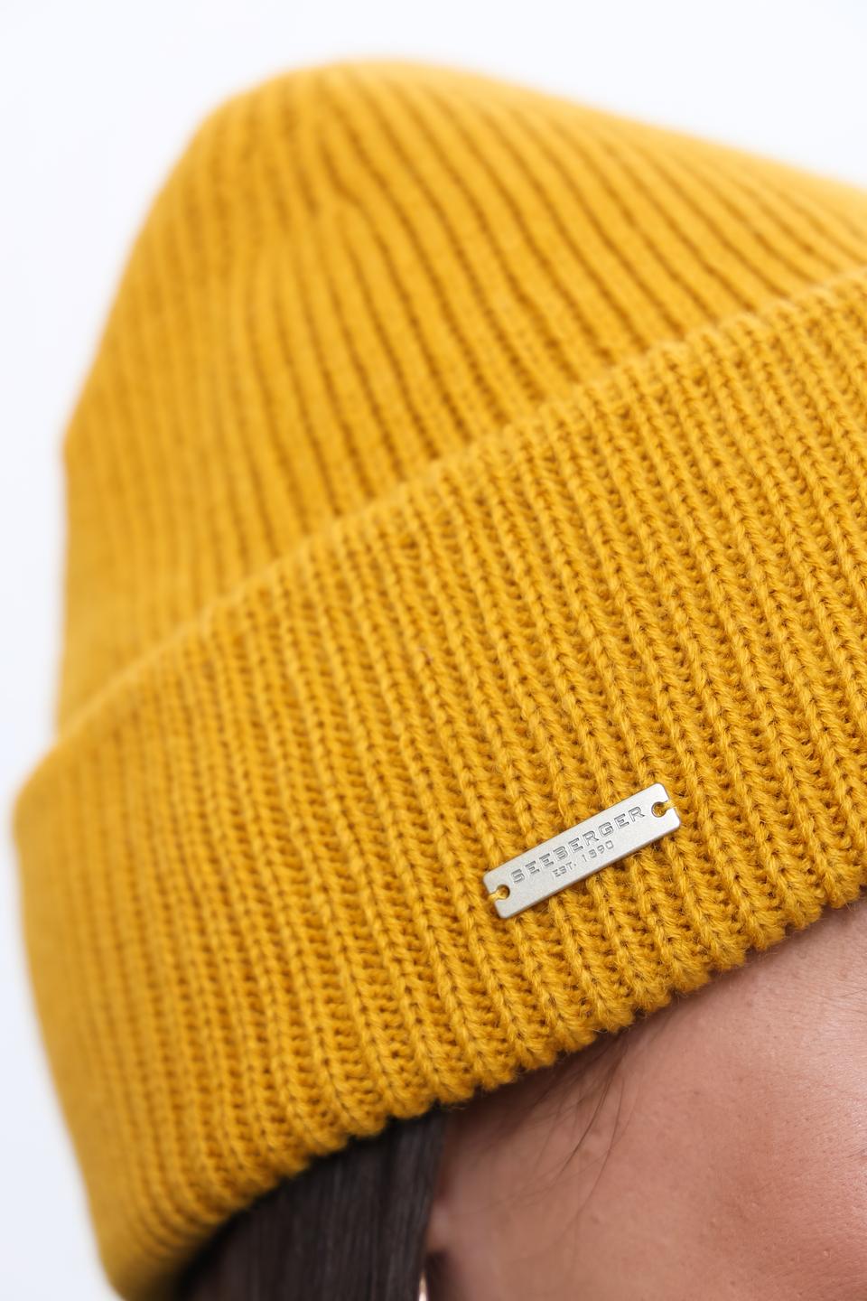 Шапка Seeberger горчичная