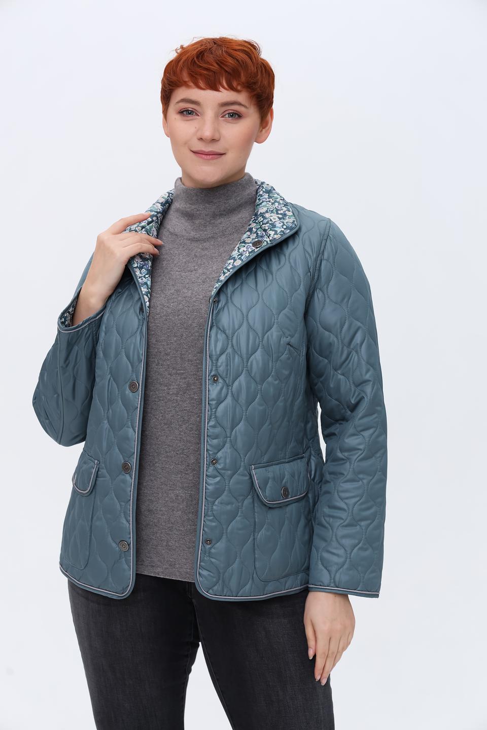 Куртка Lebek стеганая бирюзовая