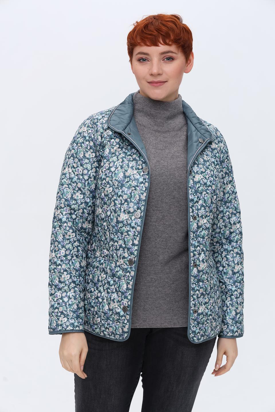 Куртка Lebek стеганая бирюзовая