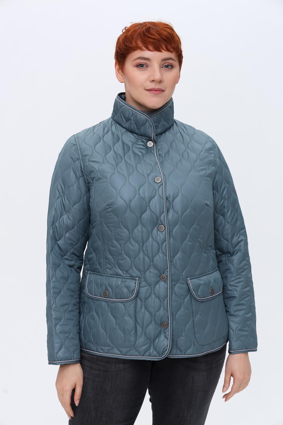 Куртка Lebek стеганая бирюзовая