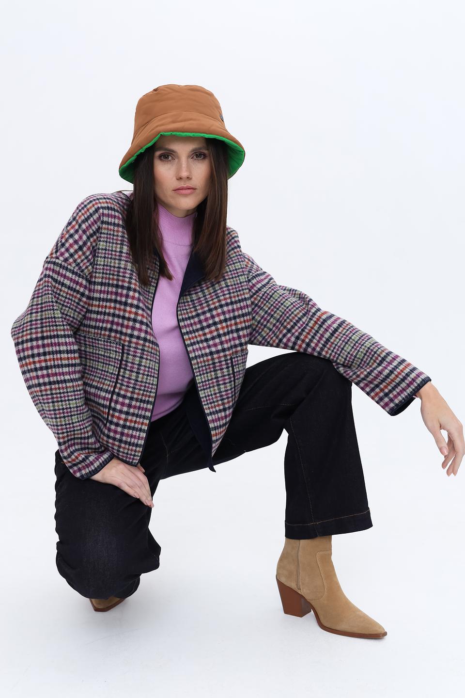 Шапка Fraas двухсторонняя коричневая