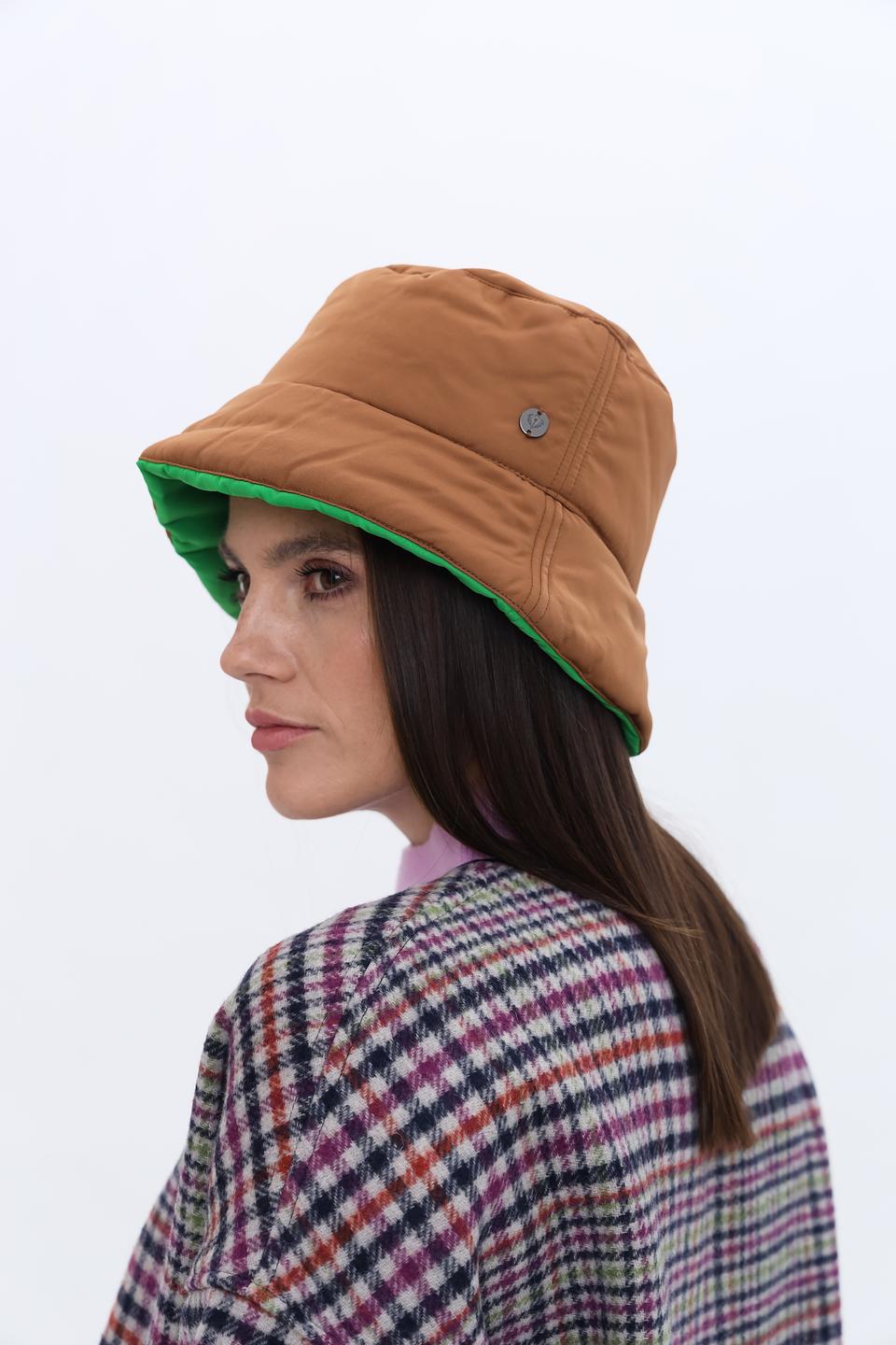 Шапка Fraas двухсторонняя коричневая