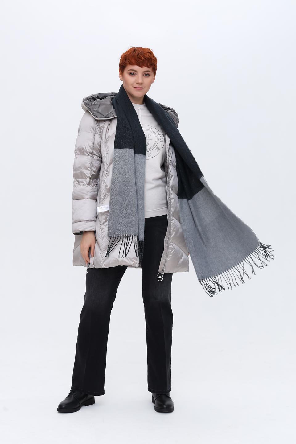 Шарф Fraas двухцветный серый