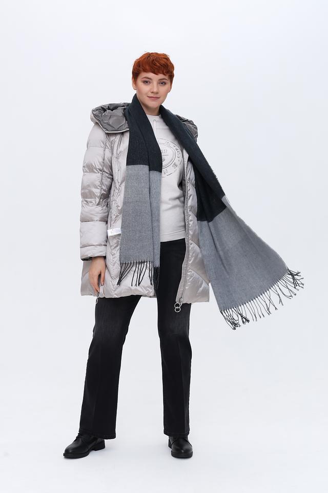 Шарф Fraas двухцветный серый