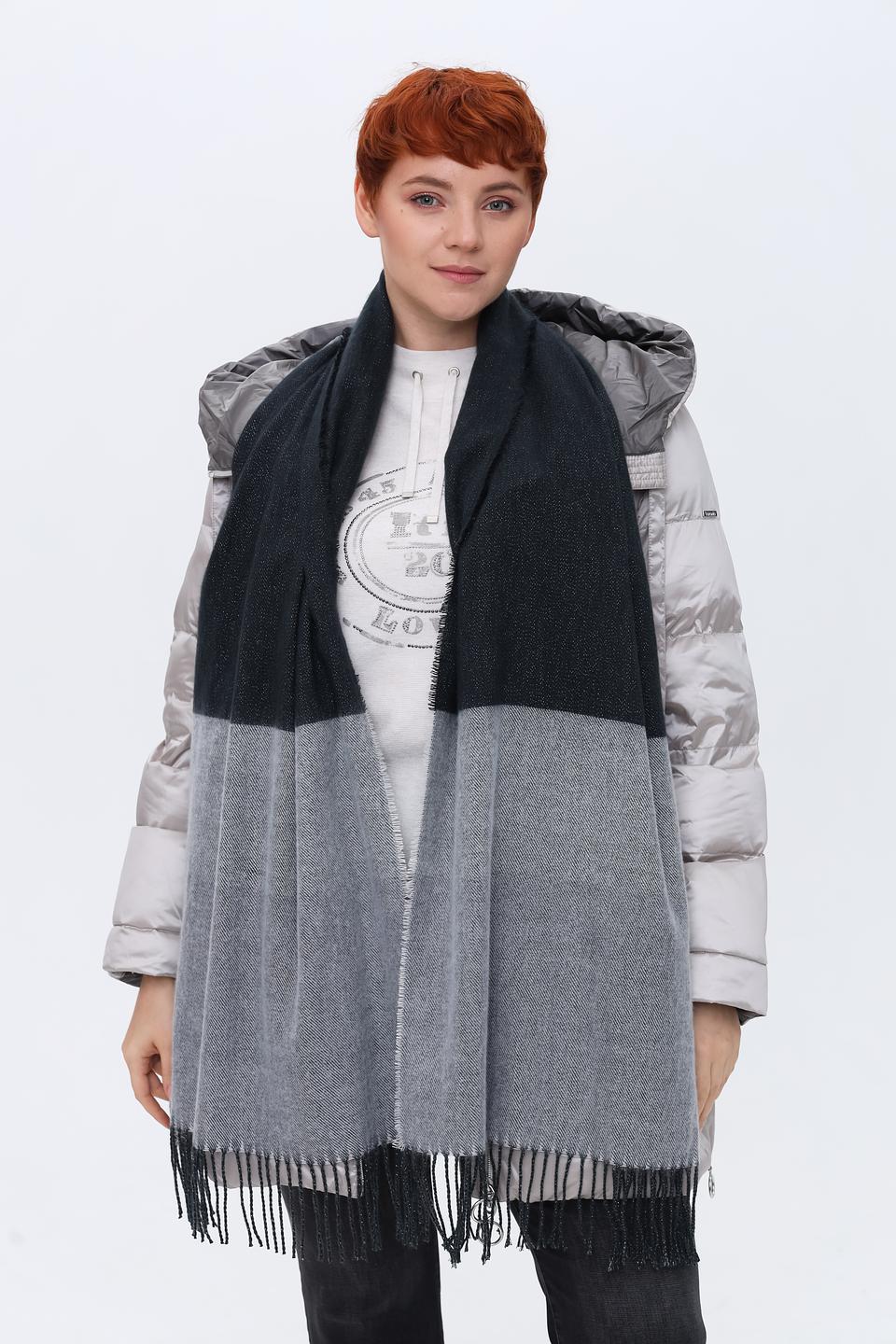 Шарф Fraas двухцветный серый