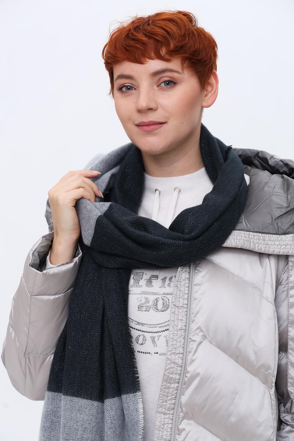 Шарф Fraas двухцветный серый