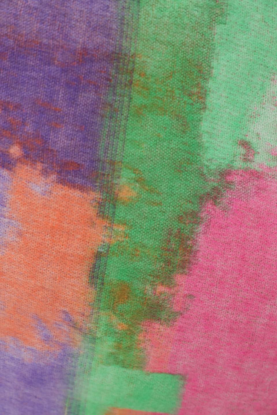 Шарф Fraas разноцветный с бахромой