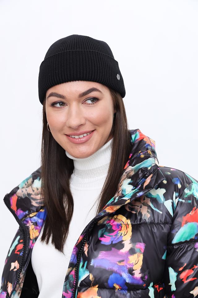 Шапка Fraas вязаная чёрная