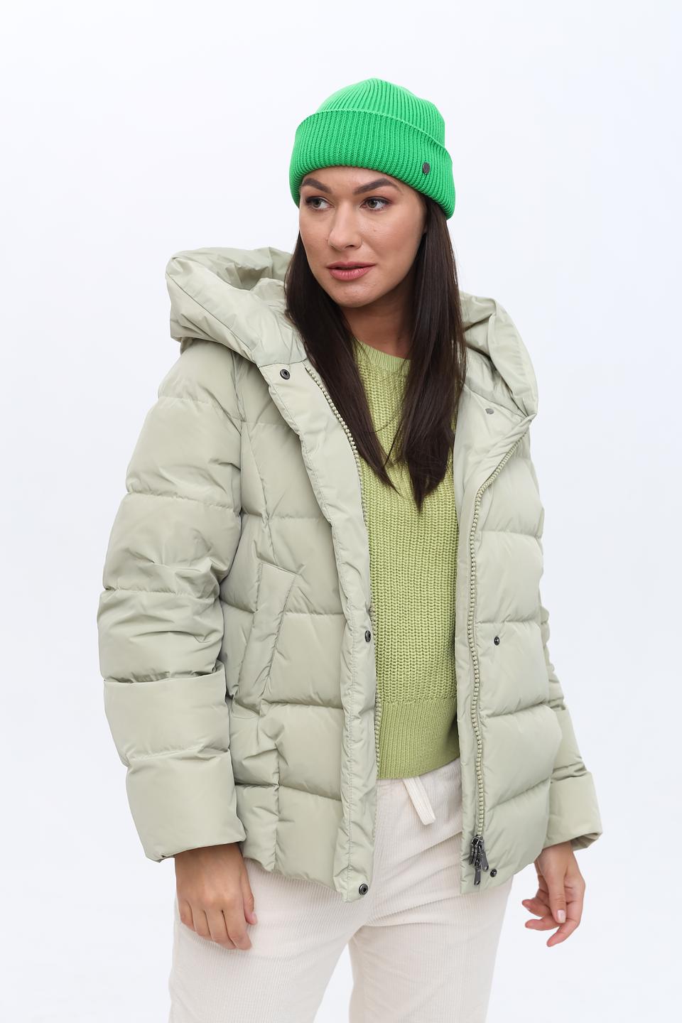 Шапка Fraas вязаная зелёная