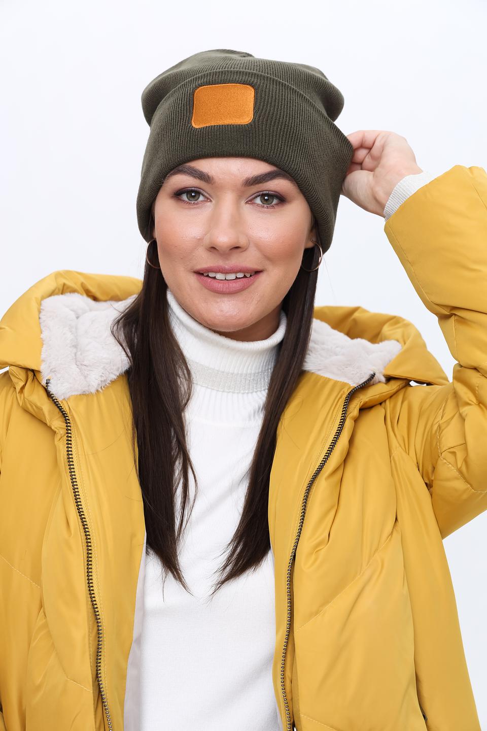 Шапка Fraas хаки с нашивкой