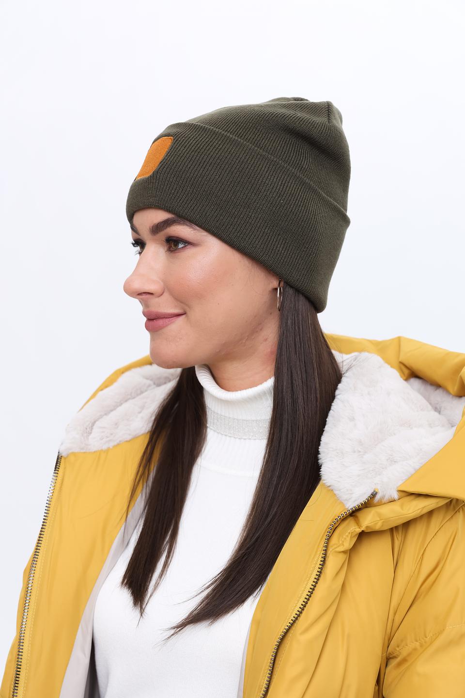 Шапка Fraas хаки с нашивкой