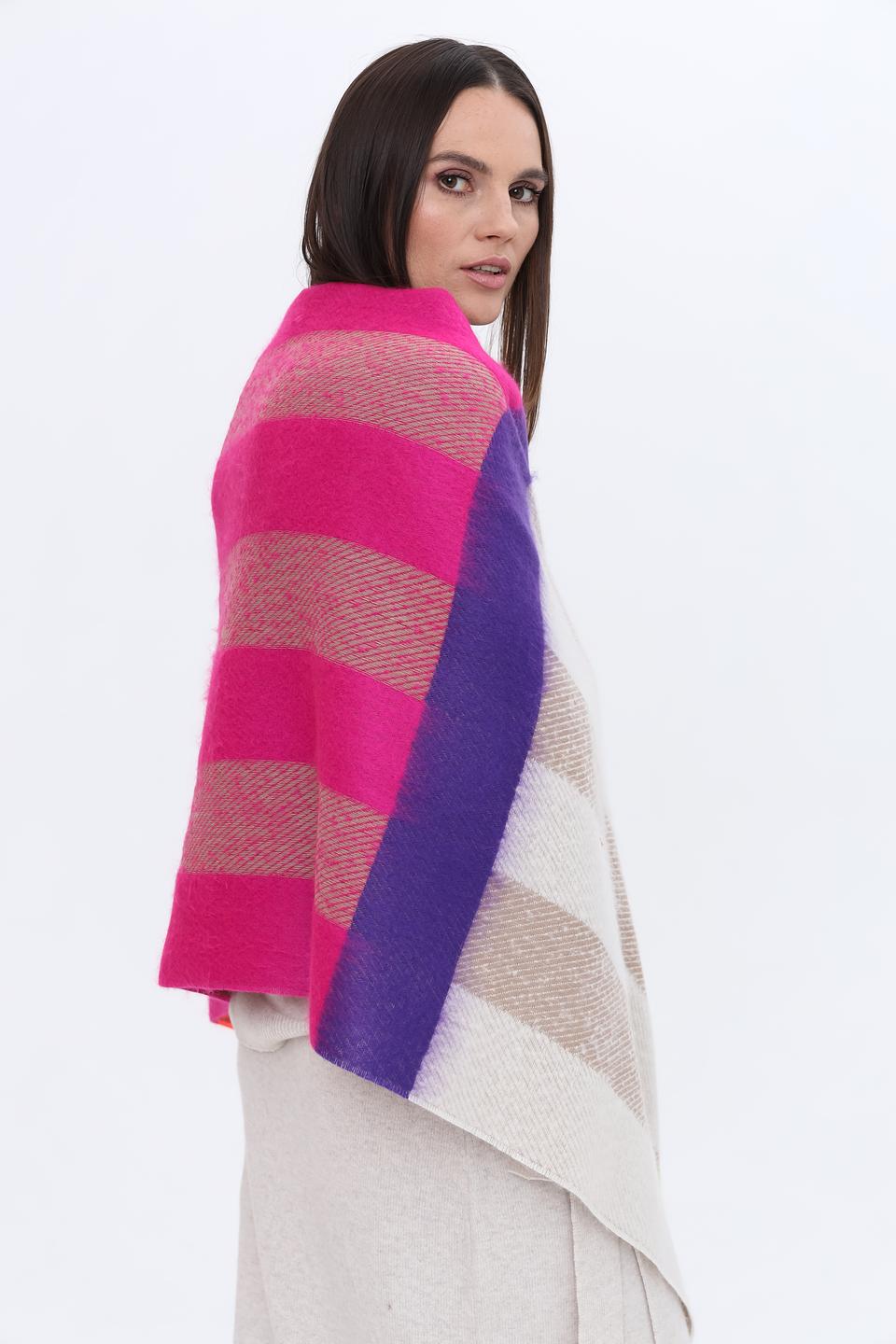 Шарф Fraas клетка разноцветный