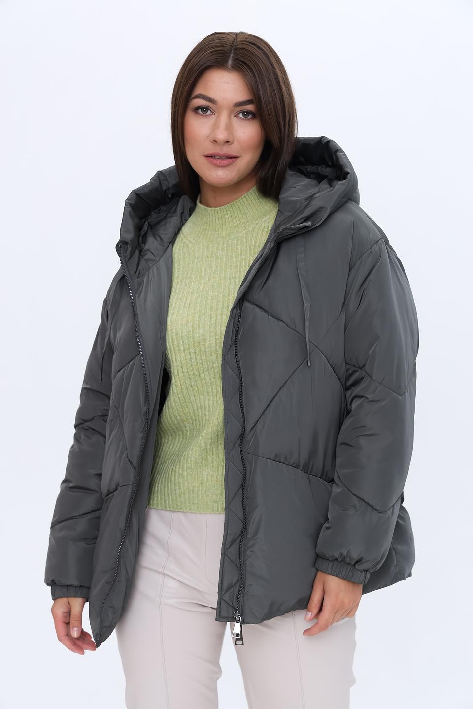 Куртка White Label стеганая серая