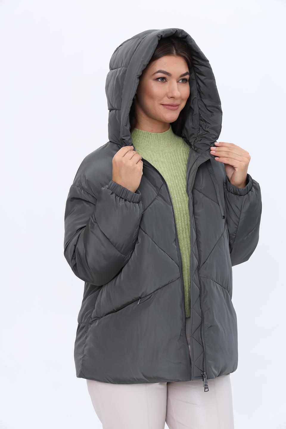 Куртка White Label стеганая серая