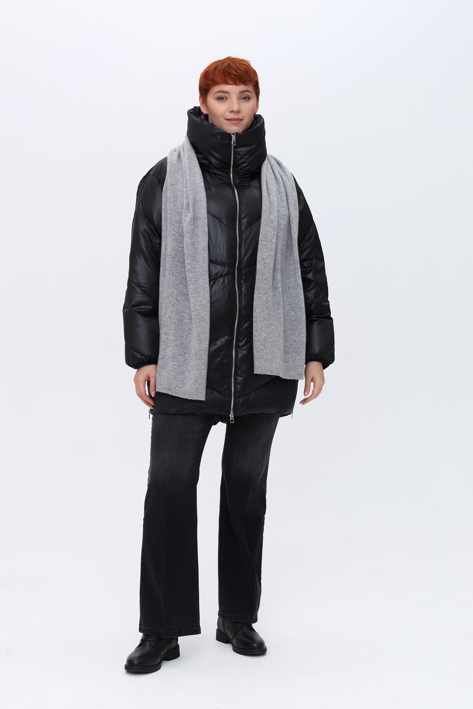 Шарф Repeat кашемир серый