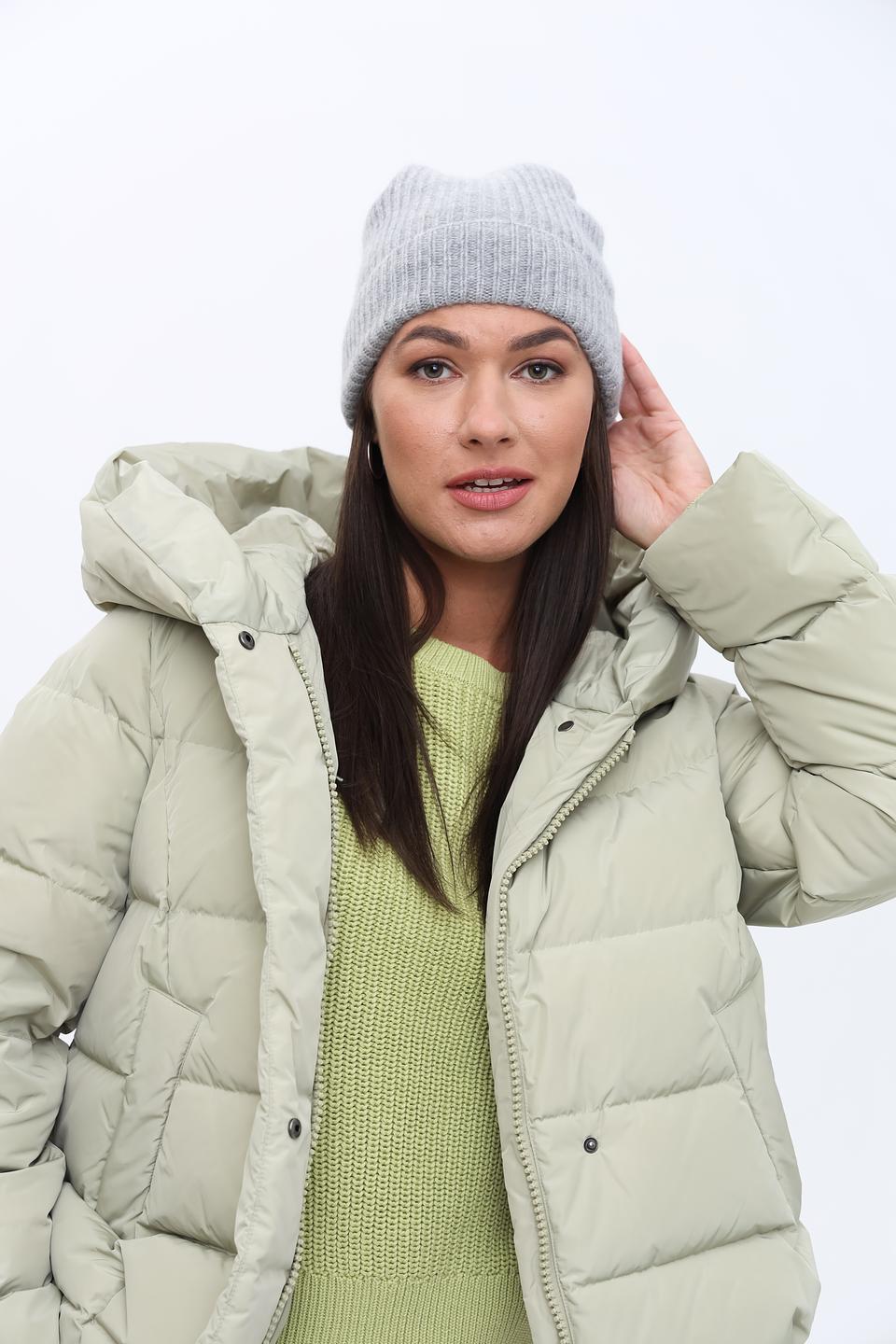 Шапка Repeat кашемир серая