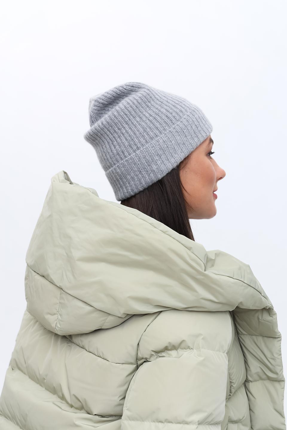 Шапка Repeat кашемир серая