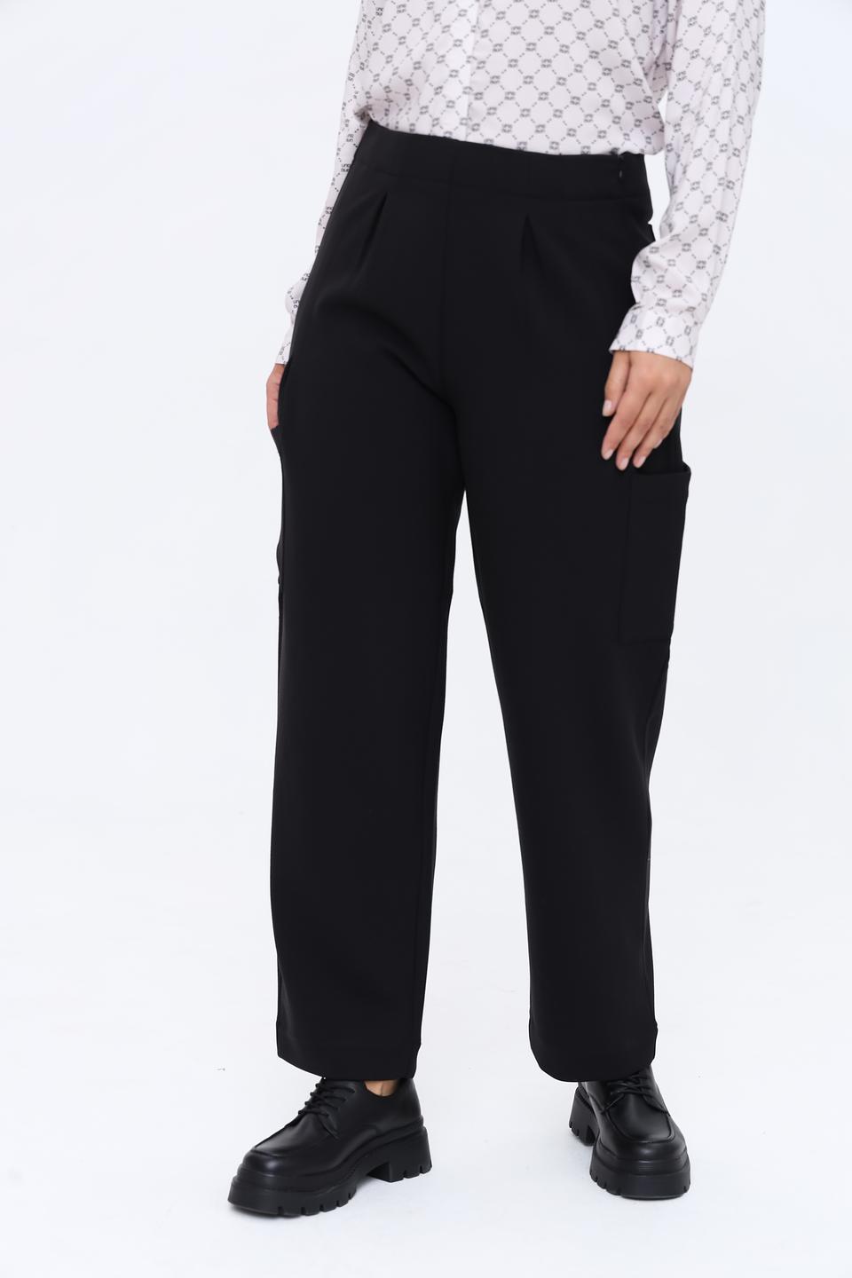 Брюки UNQ палаццо чёрные
