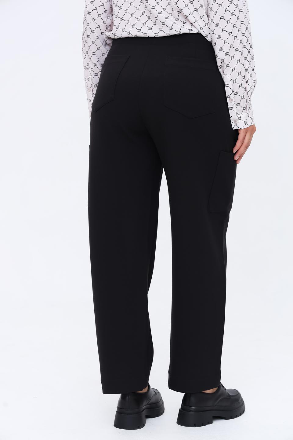 Брюки UNQ палаццо чёрные