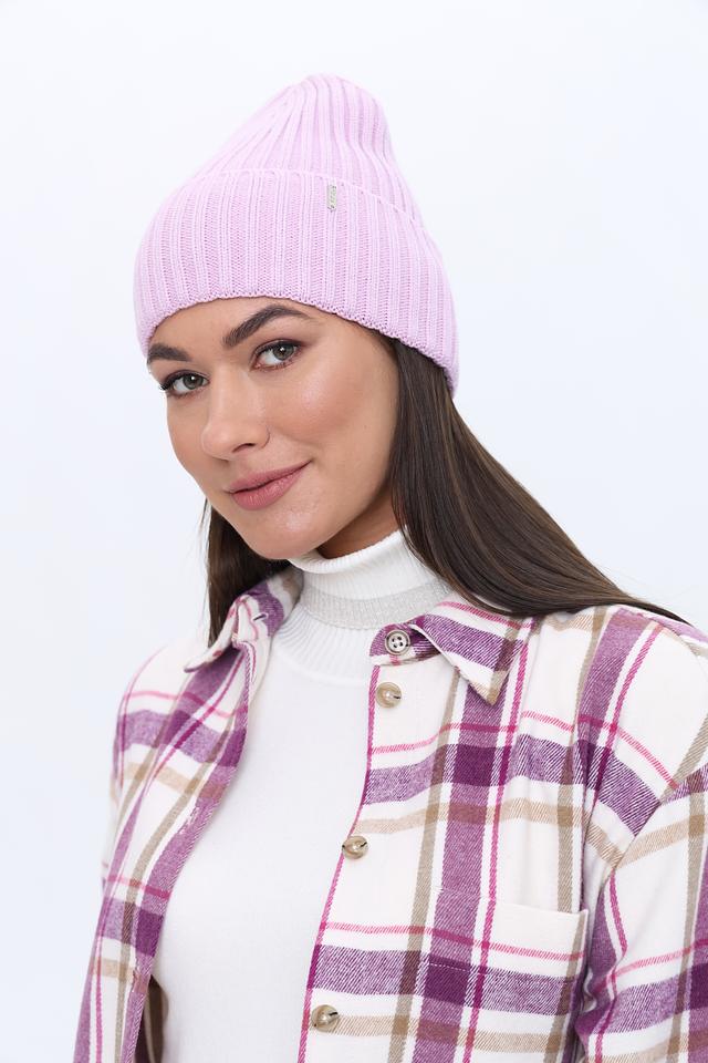 Шапка Adel вязаная лавандовая