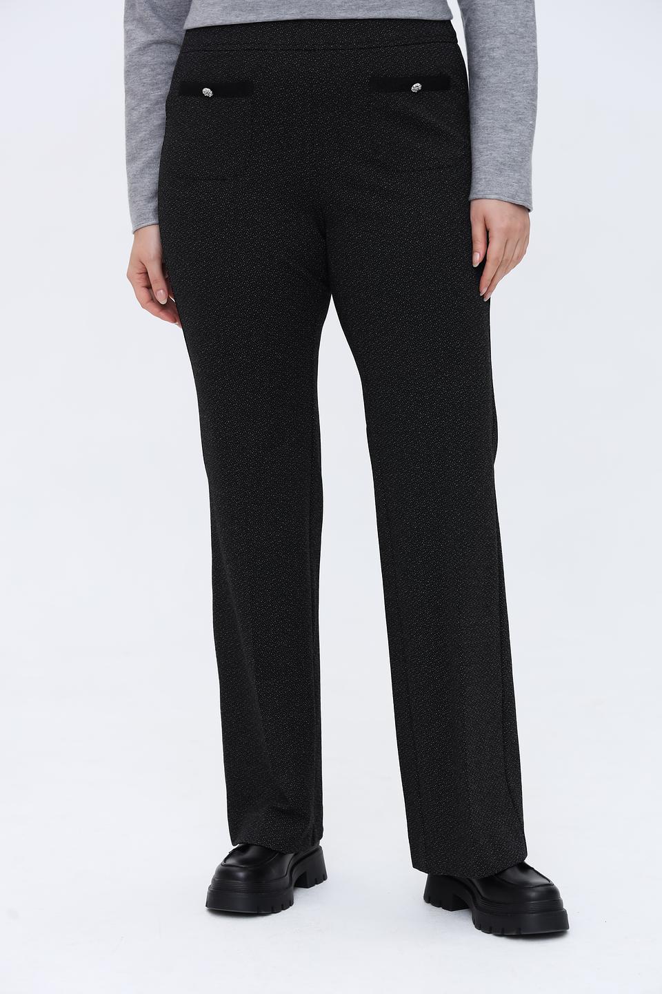 Брюки Zerres чёрные с декоративными элементами