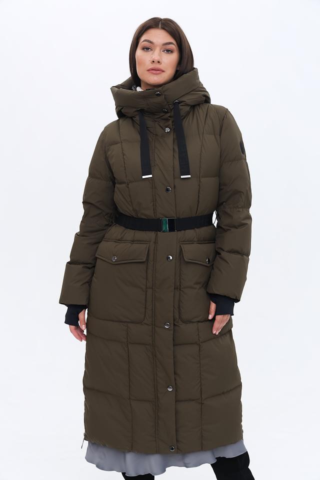 Пальто Heyer стеганое оливковое