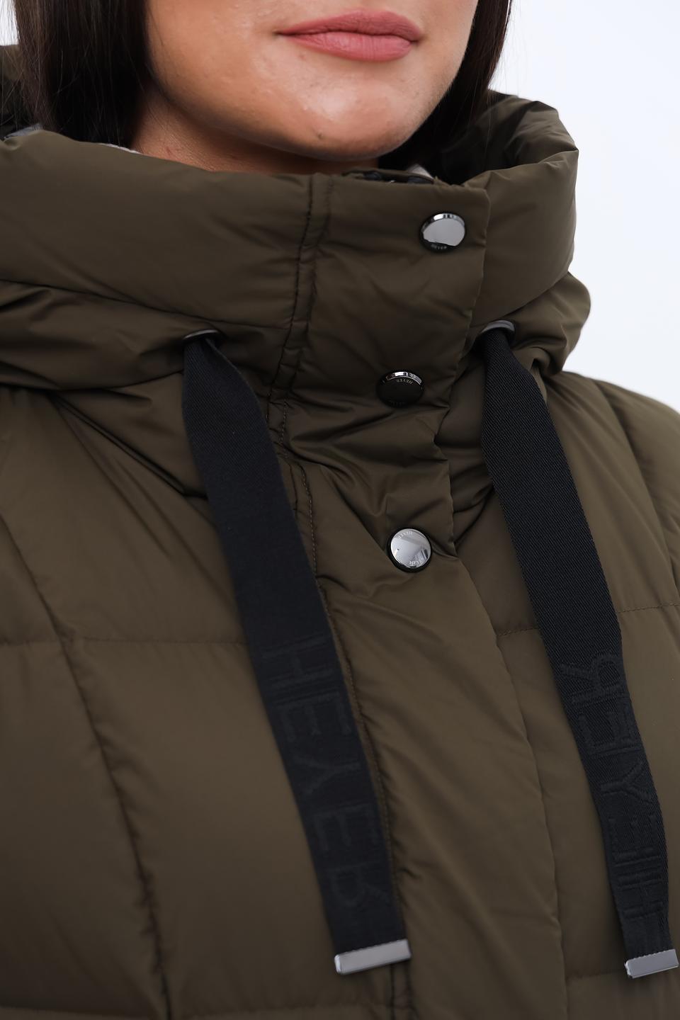 Пальто Heyer стеганое оливковое