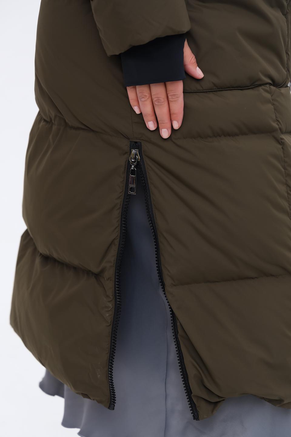 Пальто Heyer стеганое оливковое