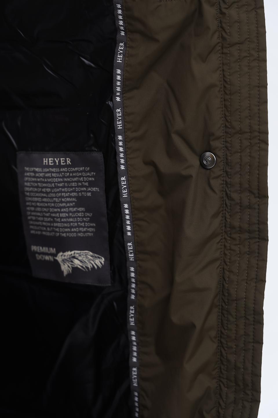 Пальто Heyer стеганое оливковое