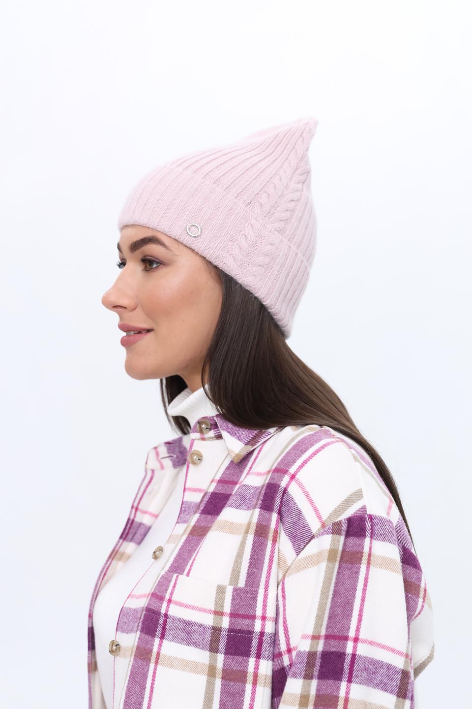 Шапка Marhatter вязаная розовая