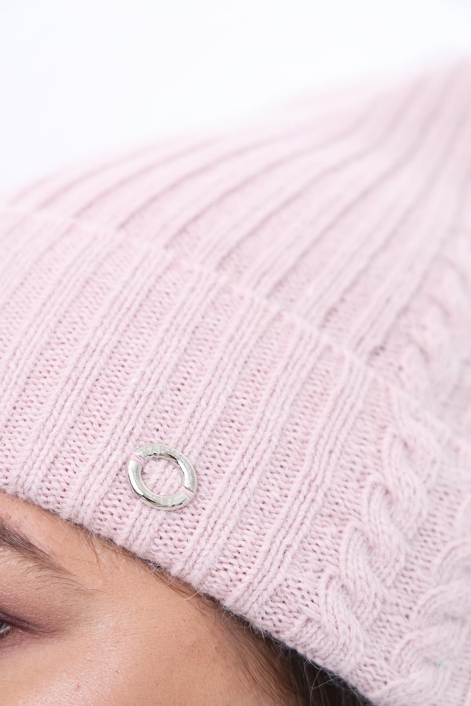 Шапка Marhatter вязаная розовая