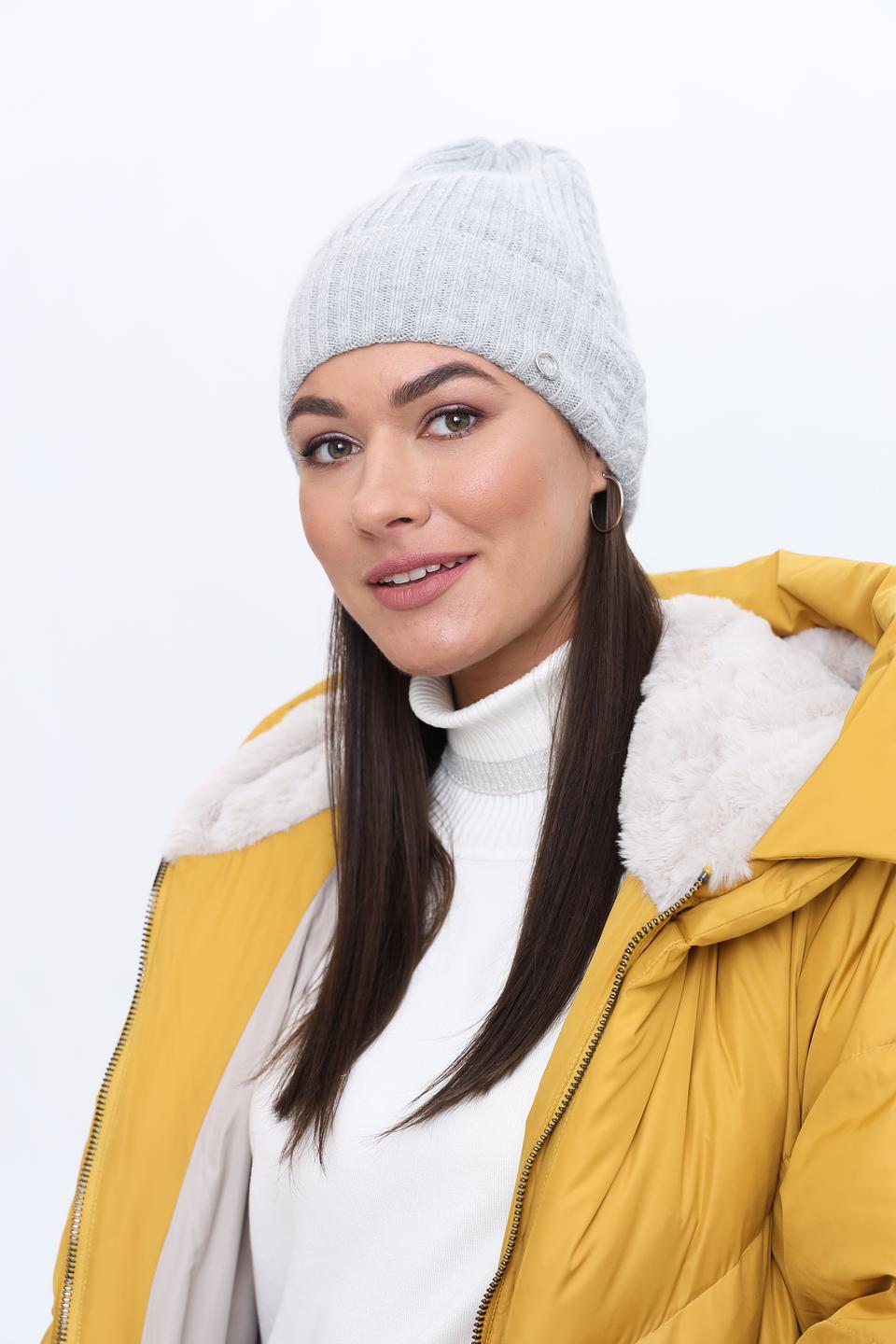 Шапка Marhatter вязаная серая