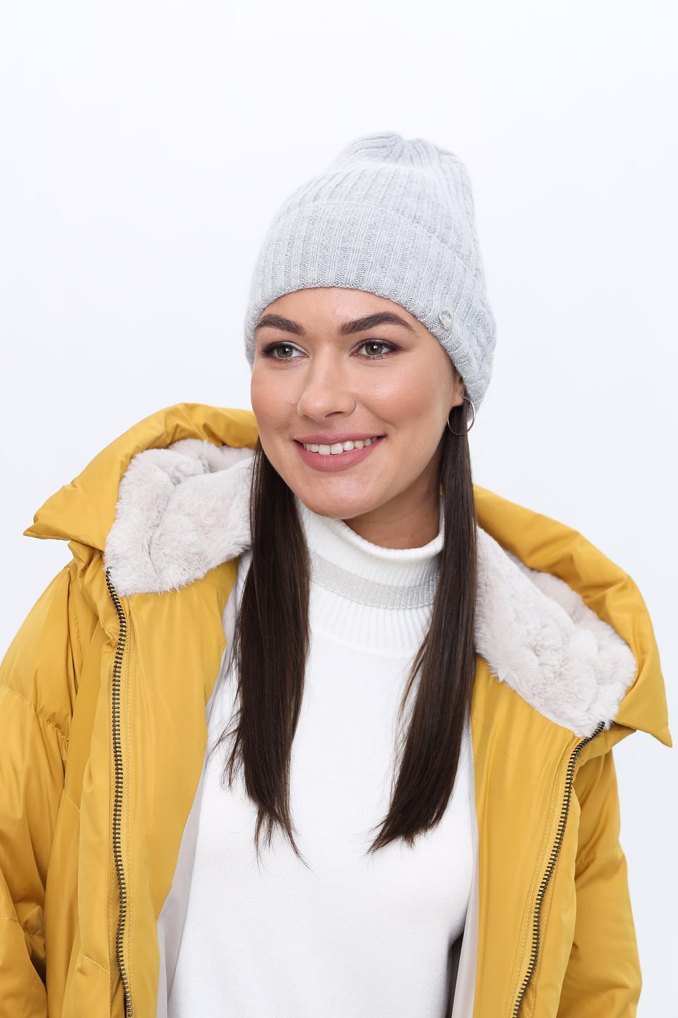 Шапка Marhatter вязаная серая