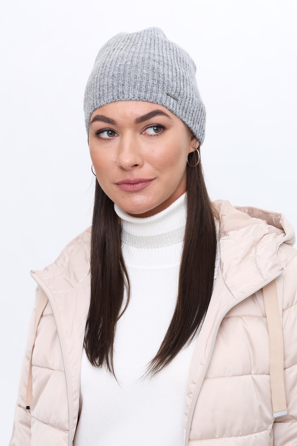 Шапка Marhatter вязаная серая