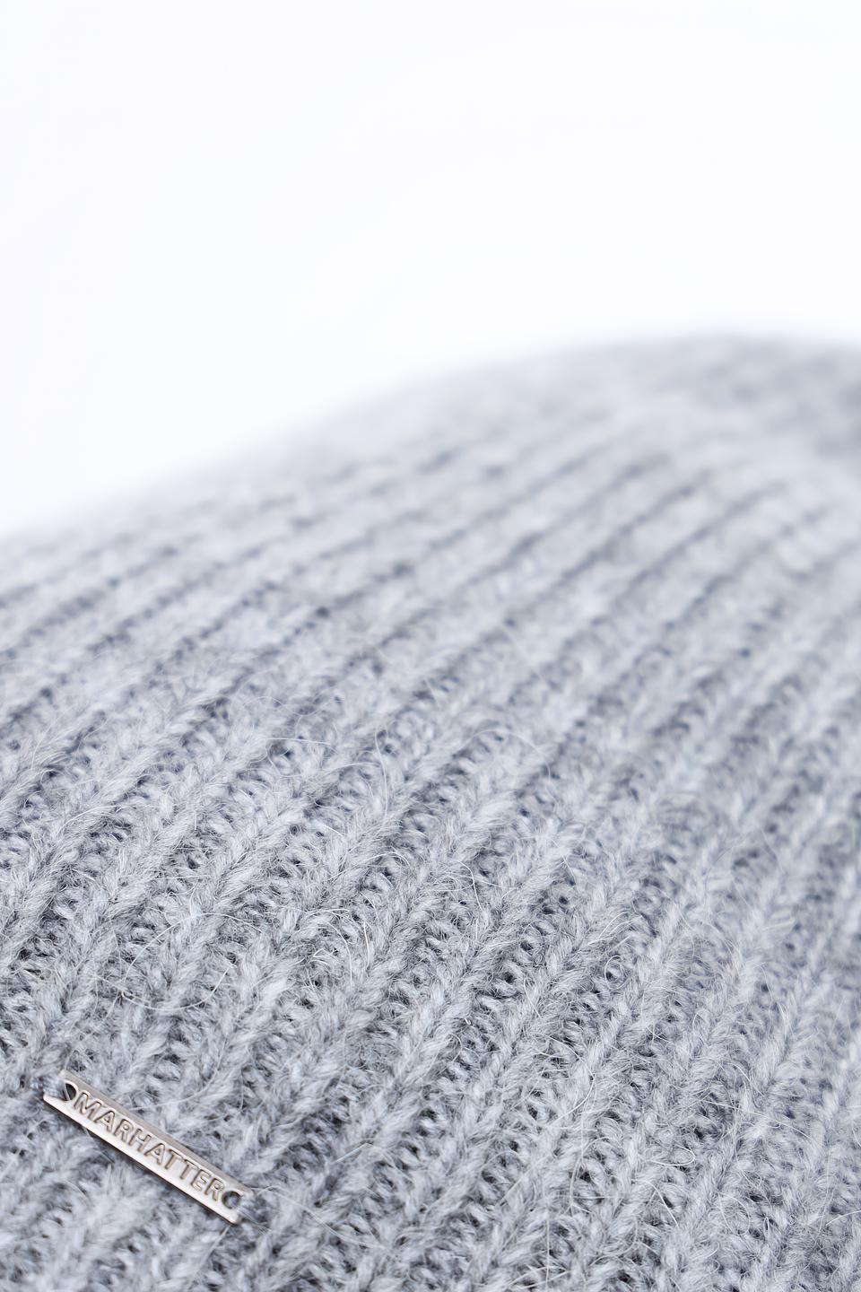 Шапка Marhatter вязаная серая