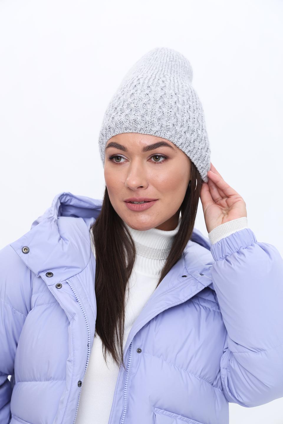 Шапка Marhatter вязаная серая