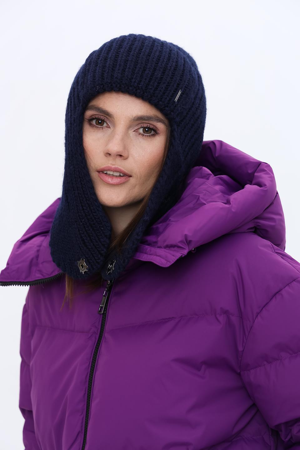 Шапка Marhatter вязаная тёмно-синяя