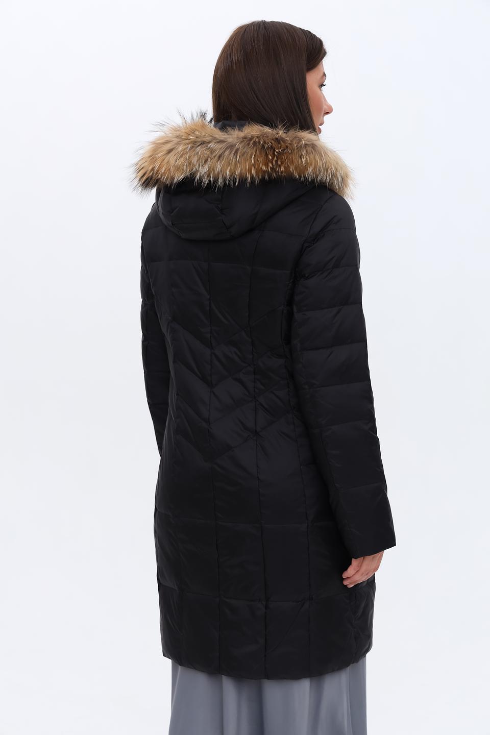 Пальто Heyer стеганое чёрное
