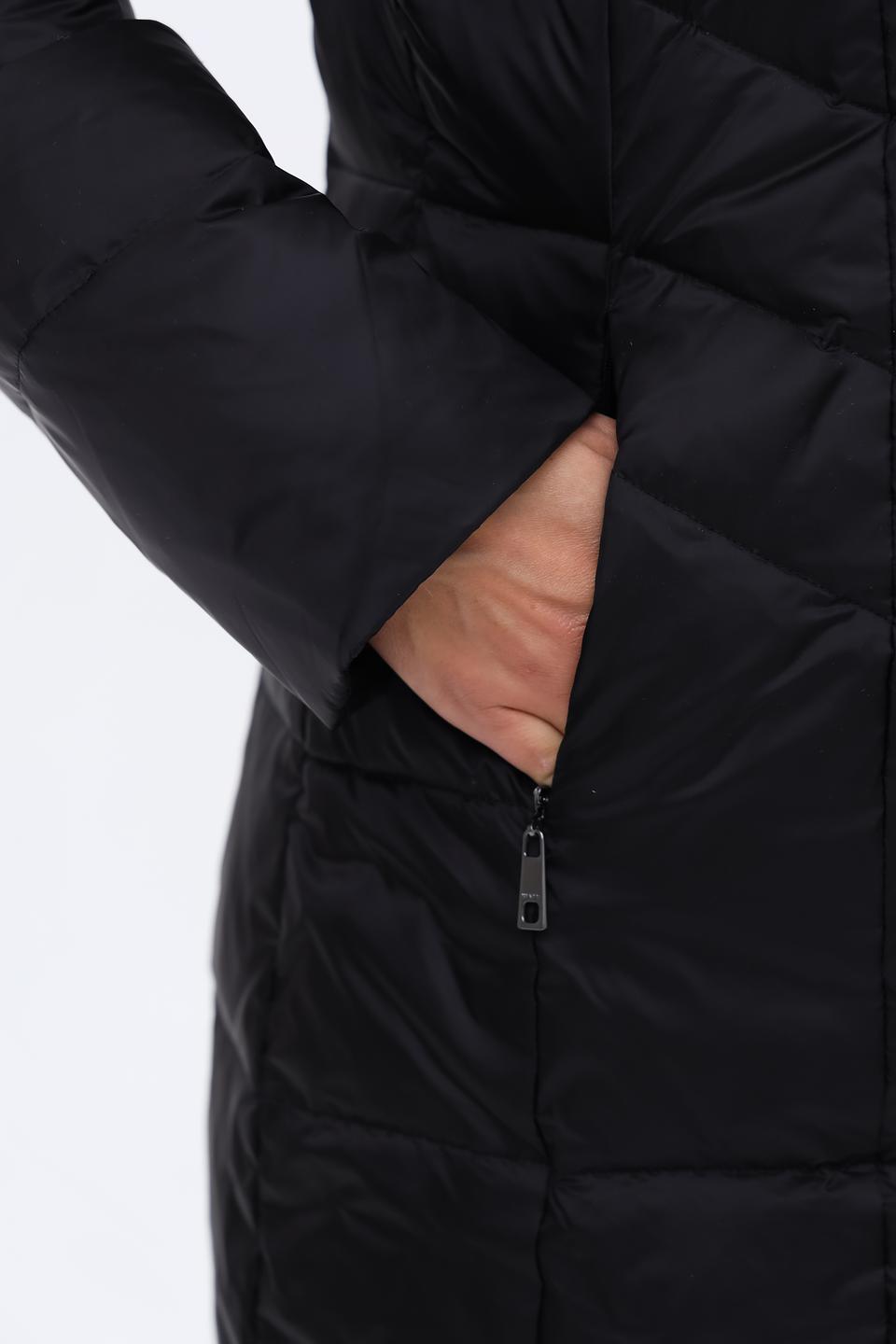 Пальто Heyer стеганое чёрное