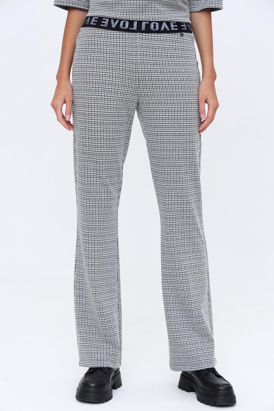 Брюки You Just White в клетку