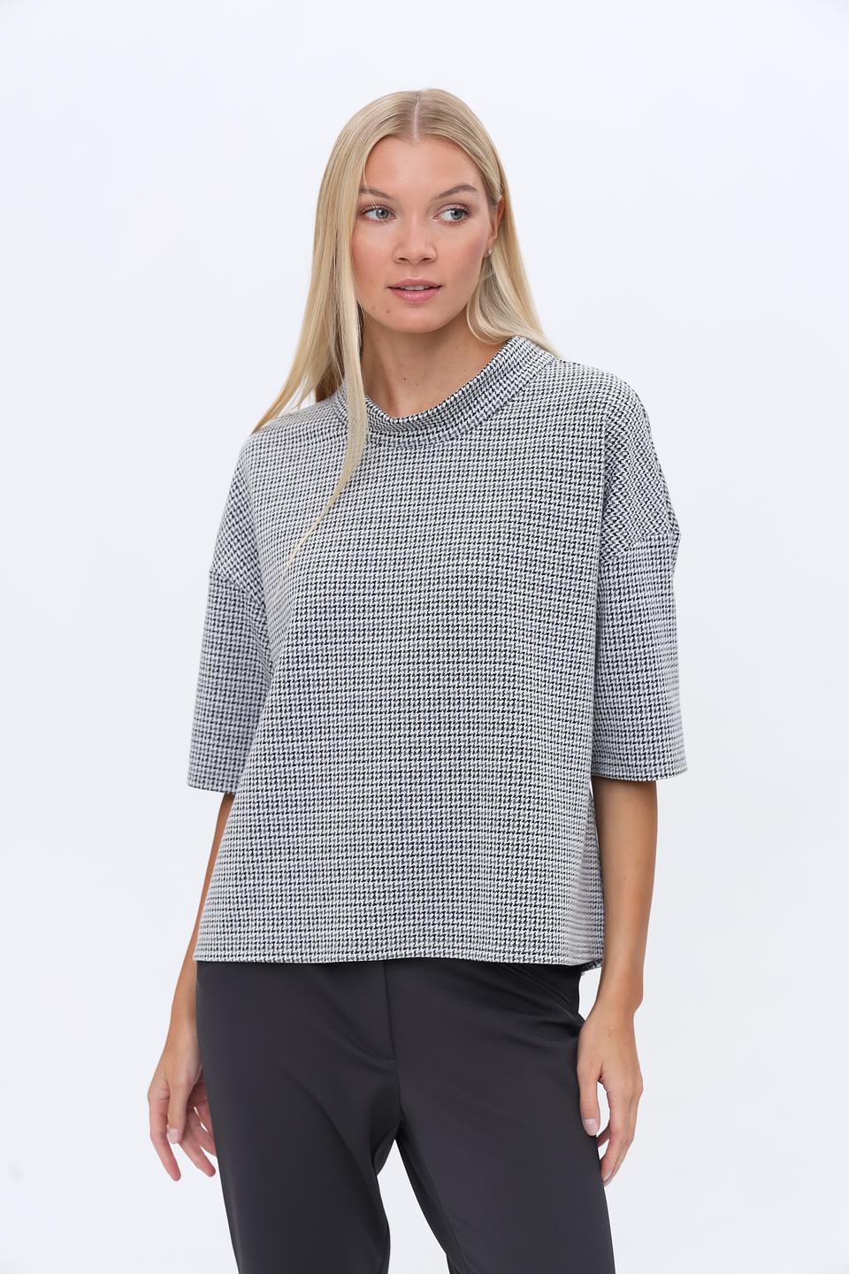 Блуза You Just White в клетку